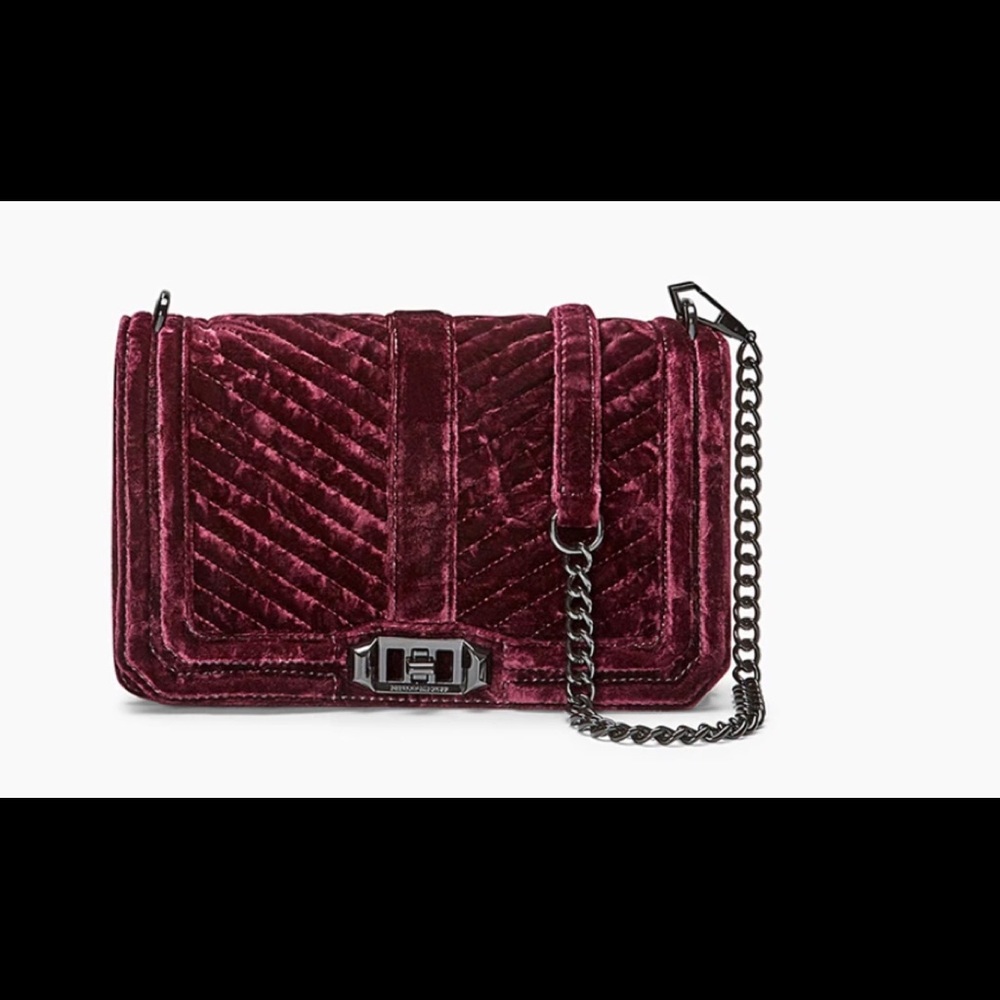 Rebecca Minkoff Love shoulder/crossbody velvet